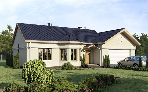 projekt domu D68 - Adelia wersja drewniana
