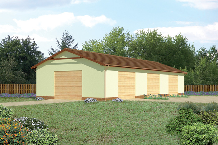 Projekt Garażu Gmc04d Tyj 695 33884m²