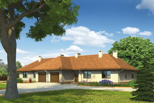 projekt domu Wspólny pomysł - bliźniak - B09
