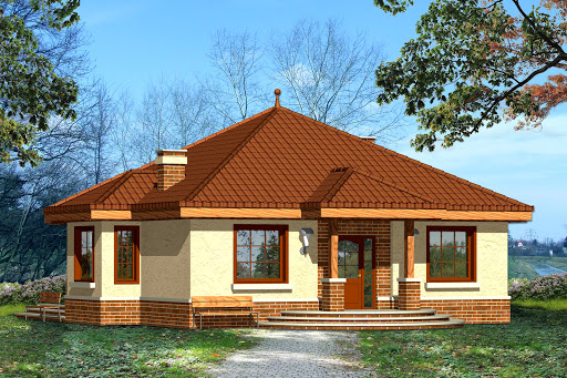 projekt domu Kruk bez garażu B