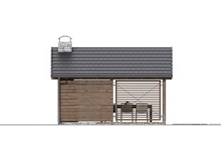 Projekt altanki altanka 4 (tcm 435) 23.5m² Altanka 4