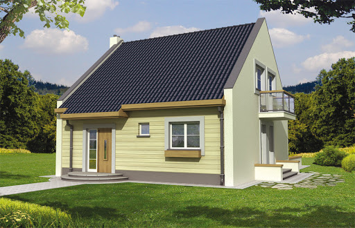 projekt domu Jeżynka wersja A bez garażu