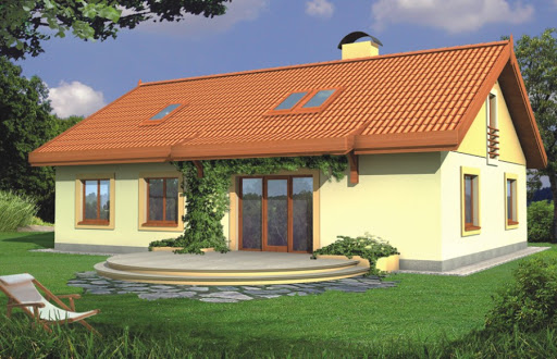 projekt domu Sielanka 30 st. wersja A dach 2-spad. bez gar. piwnica