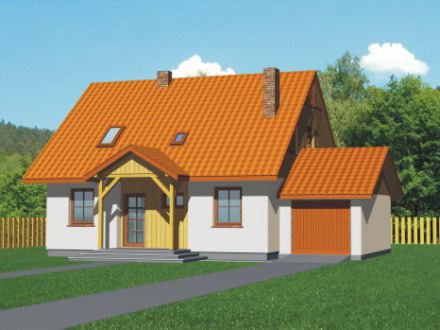 projekt domu Domek Ciepły + G