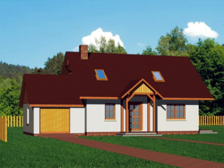 projekt domu Domek Prosty + G