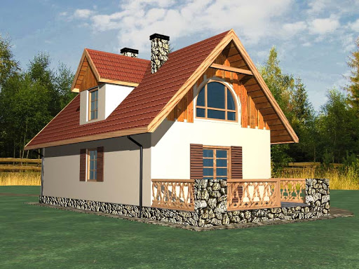 projekt domu BR-004drs drewniany szkielet